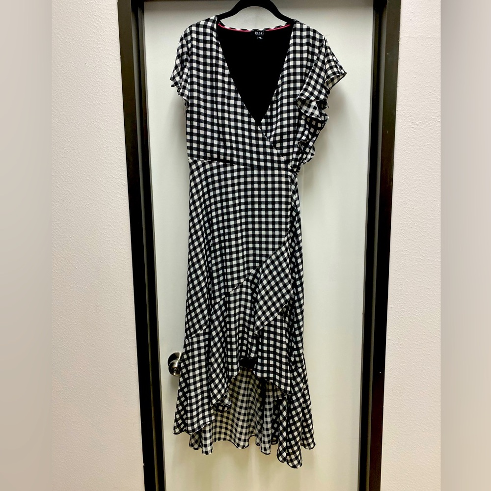 IMNYC asymmetrical wrap around dress